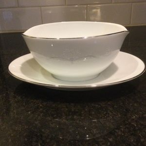 Vintage Noritake Whitebrook China Gravy Boat
